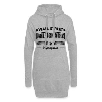 Die Investoren - Hoodie-Kleid - Grau meliert - Vorne