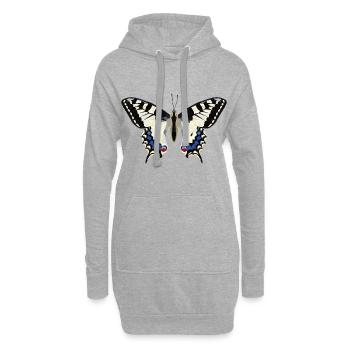 Butterflyy GeomeTRIX - Hoodie-Kleid - Grau meliert - Vorne