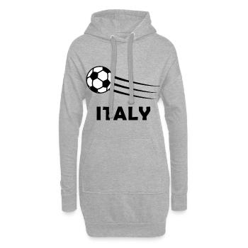 Die Fußballer aus Italien - Hoodie-Kleid - Grau meliert - Vorne