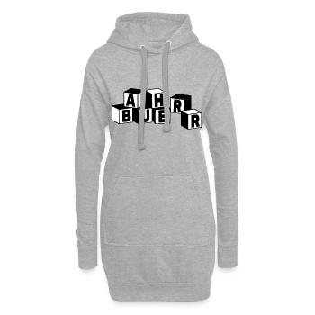 Maître d’ouvrage t-shirt maître d’ouvrage idée cadeau - Sweat-shirt à capuche long Femme - gris chiné - Devant