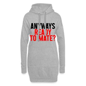 Quoi qu’il en soit Ready To Mate 2 - Sweat-shirt à capuche long Femme - gris chiné - Devant