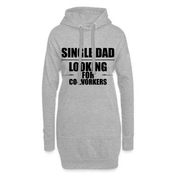 Papa célibataire à la recherche de collègues 2 - Sweat-shirt à capuche long Femme - gris chiné - Devant