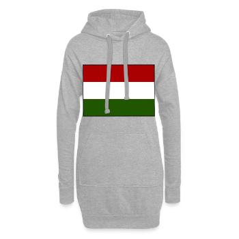 Der Staat Ungarn - Hoodie-Kleid - Grau meliert - Vorne