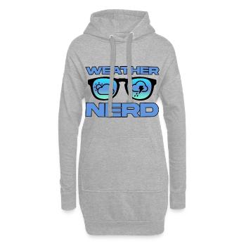 Weather Nerd 4 - Hoodie-Kleid - Grau meliert - Vorne