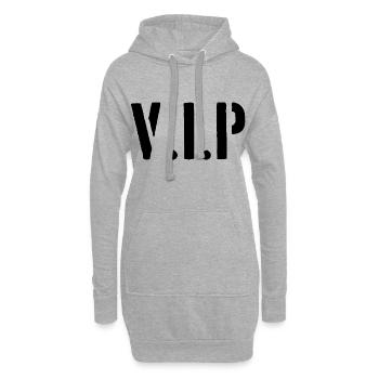 VIP - Hoodie-Kleid - Grau meliert - Vorne