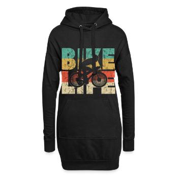Bike Life - Sweat-shirt à capuche long Femme - noir - Devant