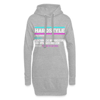 Hardstyle Definition Rave Festival 150 - Hoodie-Kleid - Grau meliert - Vorne