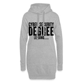 Cyber Security Degree Loading - Hoodie-Kleid - Grau meliert - Vorne