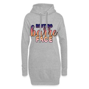 Resting Barre Face 3 - Hoodie-Kleid - Grau meliert - Vorne