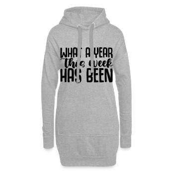 Quelle année cette semaine a été 4 - Sweat-shirt à capuche long Femme - gris chiné - Devant