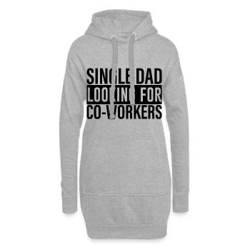 Papa célibataire à la recherche de collègues 4 - Sweat-shirt à capuche long Femme - gris chiné - Devant