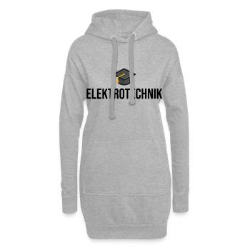 Elektrotechnik Studium Ausbildung - Hoodie-Kleid - Grau meliert - Vorne