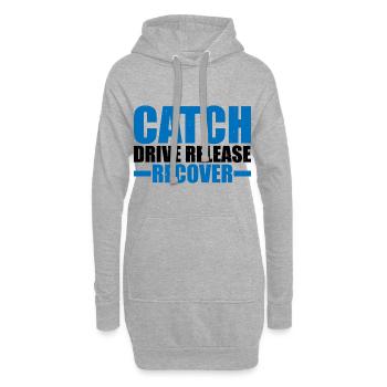Catch Drive Release Recover 9 - Sweat-shirt à capuche long Femme - gris chiné - Devant