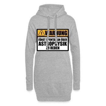 Astrophysik Nerd Astrophysiker Astronomie Sprüche - Hoodie-Kleid - Grau meliert - Vorne