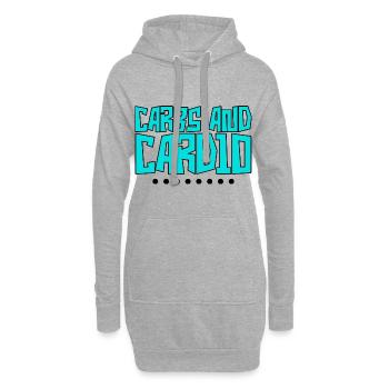 Glucides et cardio 4 - Sweat-shirt à capuche long Femme - gris chiné - Devant