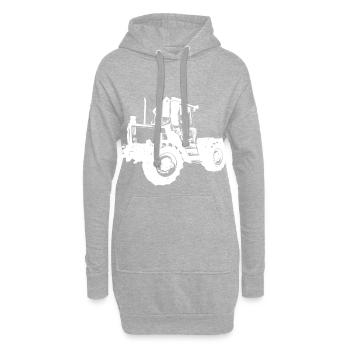 mb trac - Hoodie-Kleid - Grau meliert - Vorne