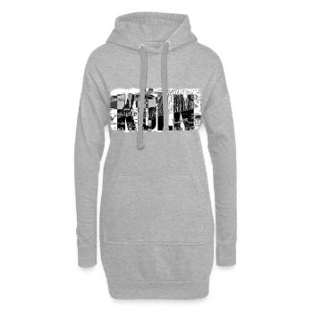 Köln Skyline - Hoodie-Kleid - Grau meliert - Vorne