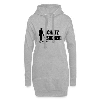 Schatzsucher - Hoodie-Kleid - Grau meliert - Vorne