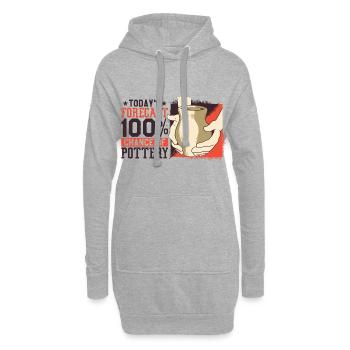 Potiers Hafner Poterie Potiers Cadeau de bricoleur - Sweat-shirt à capuche long Femme - gris chiné - Devant