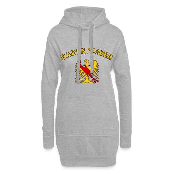 Die Badenpower - Hoodie-Kleid - Grau meliert - Vorne