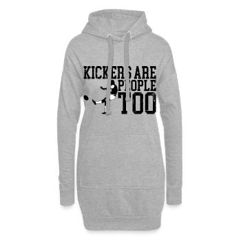 Kickers Are People Too 11 - Hoodie-Kleid - Grau meliert - Vorne