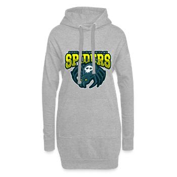 Sorry Spiderplans - Hoodie Dress - heather grey - Front