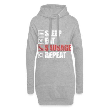 Wurst - Hoodie-Kleid - Grau meliert - Vorne