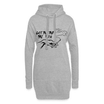 Gotta Tap Dat Ash 3 - Hoodie Dress - heather grey - Front