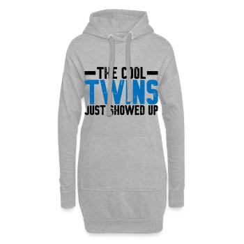 The Cool Twins Just Showed Up 15 - Hoodie Dress - heather grey - Front