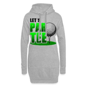 Let's Par Tee Golf Player Golfing Golf Course Golf - Hoodie-Kleid - Grau meliert - Vorne