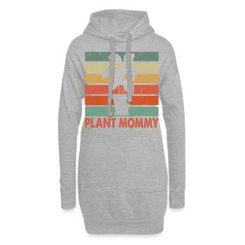 Plant Mommy Graphic Gardener Gardening Horticultur - Hoodie-Kleid - Grau meliert - Vorne