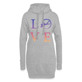 Tauchen Diving - Hoodie-Kleid - Grau meliert - Vorne