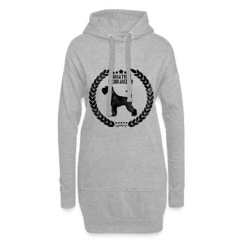 Zwergschnauzer Army Black - Hoodie-Kleid - Grau meliert - Vorne