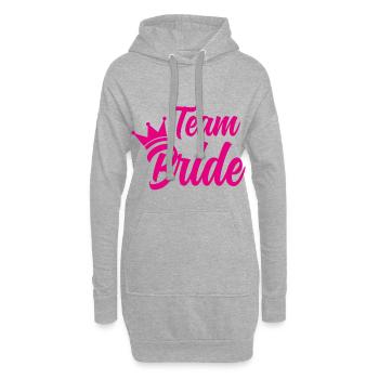 Team Bride - Hoodie-Kleid - Grau meliert - Vorne