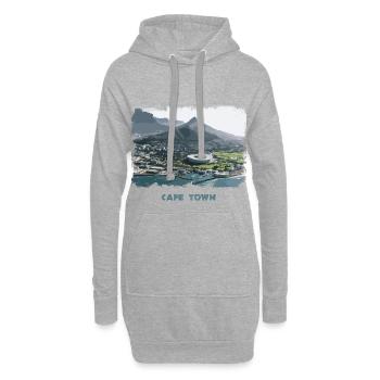 Cape Town Retro - Hoodie-Kleid - Grau meliert - Vorne