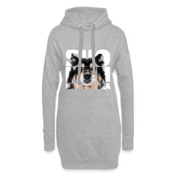 NASSU Lappari 002 - Hoodie-Kleid - Grau meliert - Vorne