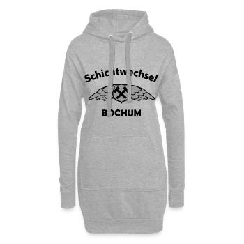 Bochum Schichtwechsel - Hoodie-Kleid - Grau meliert - Vorne