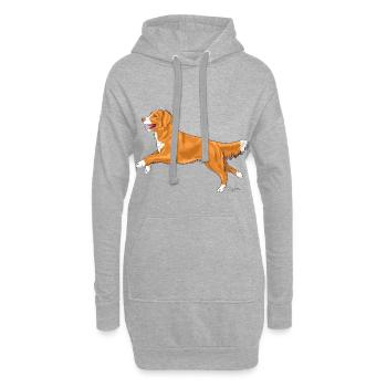 tollervain2 - Hoodie-Kleid - Grau meliert - Vorne