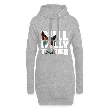 NASSU Bullterrier - Hoodie Dress - heather grey - Front