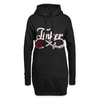 Tinker horses pony infinity symbol - Hoodie Dress - black - Front