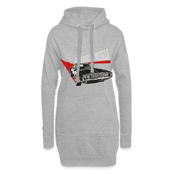American Muscle Car Dogde Charger V8 Kompressor 3 - Hoodie-Kleid - Grau meliert - Vorne
