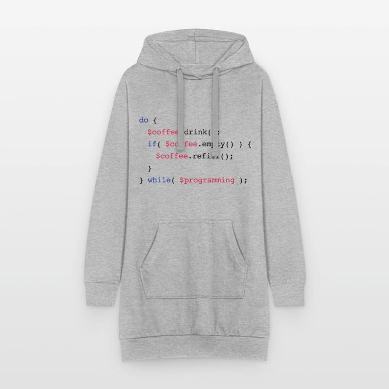 Code Coffee Refill Programming v2 Hoodie-Kleid