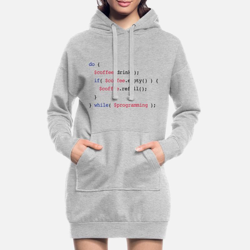 Code Coffee Refill Programming v2 Hoodie-Kleid