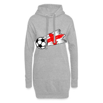 Die englischen Fußballer - Hoodie-Kleid - Grau meliert - Vorne