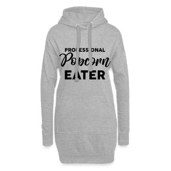 Mangeur de pop-corn professionnel 2 - Sweat-shirt à capuche long Femme - gris chiné - Devant