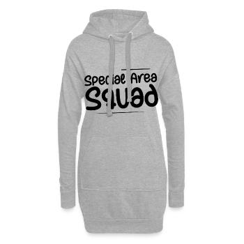 Escouade de zone spéciale 8 - Sweat-shirt à capuche long Femme - gris chiné - Devant