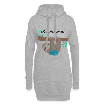 Paresseux extreme climber Grimpeurs extrêmes - Sweat-shirt à capuche long Femme - gris chiné - Devant