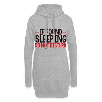 Si dormir ne dérange pas 3 - Sweat-shirt à capuche long Femme - gris chiné - Devant