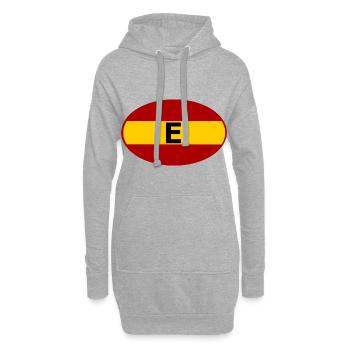 Auto Aufkleber Spanien - Hoodie-Kleid - Grau meliert - Vorne