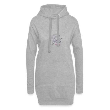 YOGA - Hoodie-Kleid - Grau meliert - Vorne